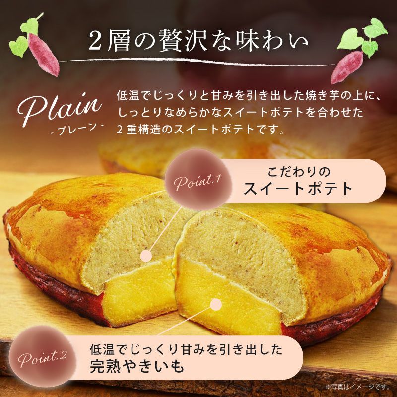 らぽっぽ まるごと焼き芋スイートポテトセット（プレーン・カスタード